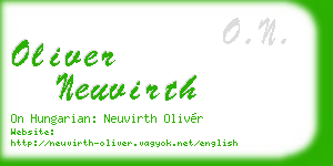 oliver neuvirth business card